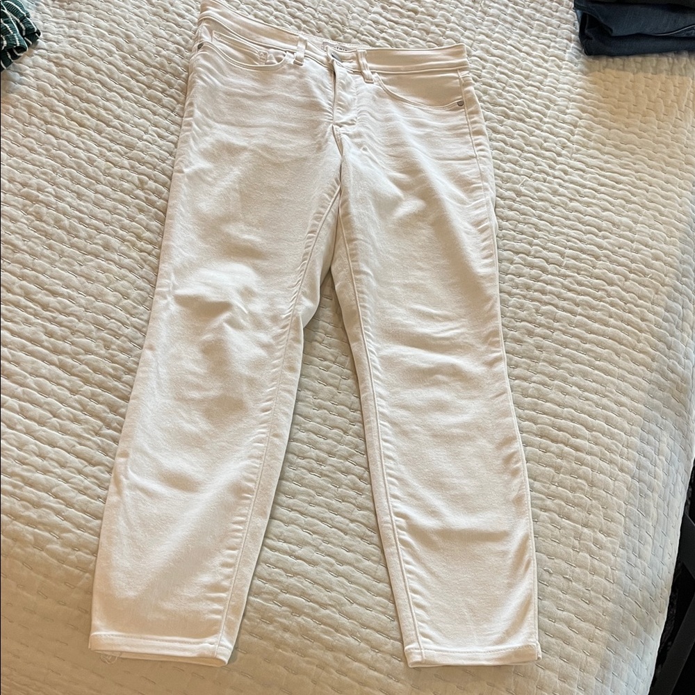 Athleta Cream Jeans